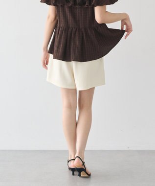 earth music&ecology カットツイルショートパンツ Ivory