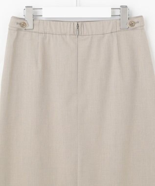 J.PRESS LADIES L 【洗える・撥水・防汚】コットンFITTYシャーク スカート ベージュ系