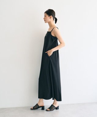 YECCA VECCA 【2点SET】シアーシャツ×Aラインキャミワンピース Purple