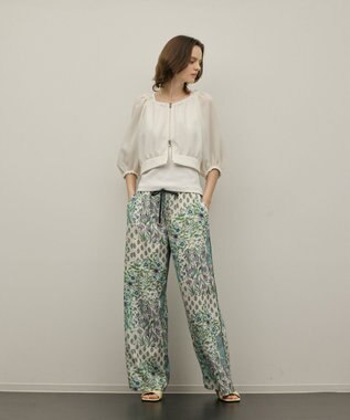 GRACE CONTINENTAL カラミ2wayジャケット ホワイト