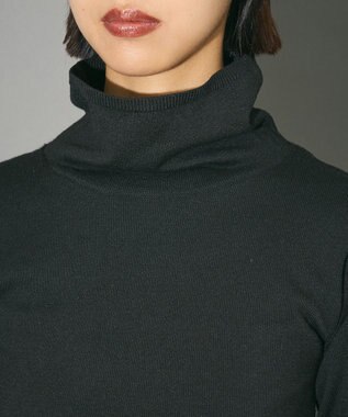 Green Parks ハイネックニット＋カシュクールニット Black