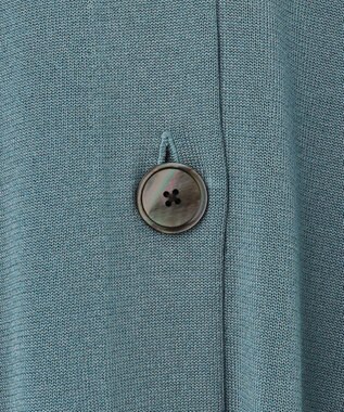 J.PRESS LADIES L 【洗える】SILKY RAYON STRETCH Vネック カーディガン グレイッシュグリーン系