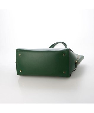 UNBILLION カシュカシュ cachecache / ベルトディテールサイドジップA4トート グリーン