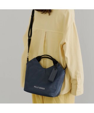PELLE BORSA 2WAYハンドバッグ Cheers チアーズ 5204 ネイビー