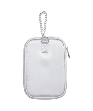 WEGO 【痛バ＆推し活グッズ】ダブルリボンサテンアクスタポーチ シルバー