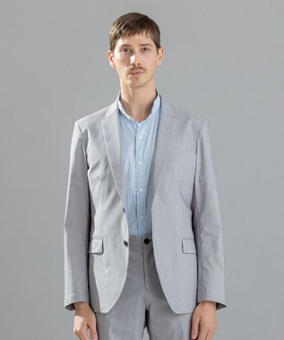 JOSEPH HOMME リネンシャンブレーストレッチ　ジャケット ライトグレー系