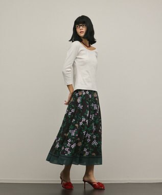 GRACE CONTINENTAL テレコカットトップ ホワイト