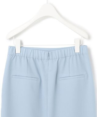 ICB 【接触冷感・UVケア・速乾・洗える】FluidBackSatin ナロースカート ライトブルー系