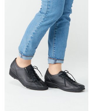 ASICS WALKING ペダラウォーキングシューズ 3E ヒール高3.5cm ブラック系