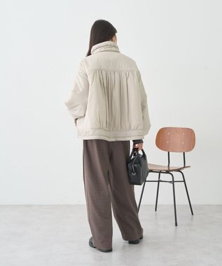 earth music&ecology モンスターコート Light Beige