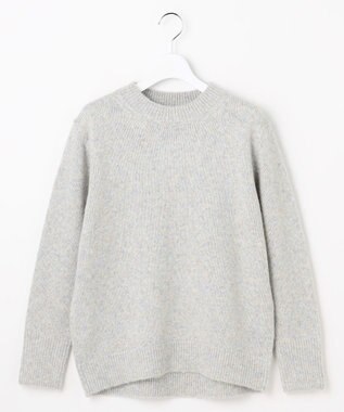 J.PRESS LADIES MIX COLOR クルーネック ニット サックスミックス系