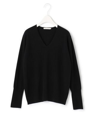 ICB 【人気のため新色追加・WEB限定カラーあり】ソフトウールハイゲージ Vネックニット ブラック系