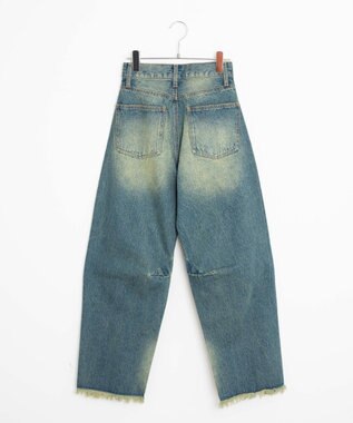 WEGO ヴィンテージウォッシュカーブデニムパンツ デニム