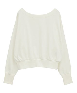 Green Parks オフショルスウェット White