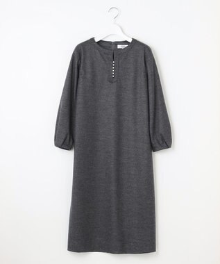 J.PRESS LADIES S アクアレジェンドウールジャージー ワンピース ライトグレー系