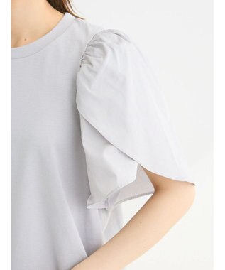 Green Parks ・ＳＵＧＡＲ　ＳＰＯＯＮ　チューリップスリーブＴＥＥ Light Gray