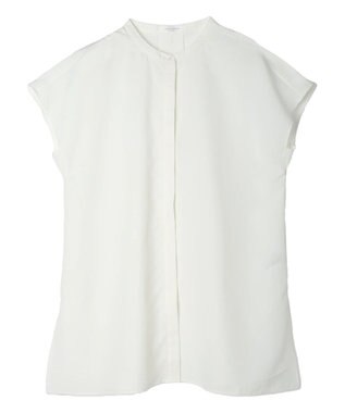 Green Parks 接触冷感　比翼ボタンチュニック Off White