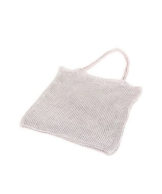 UNBILLION カシュカシュ cachecache / ラメ糸編みトートバッグ ピンク