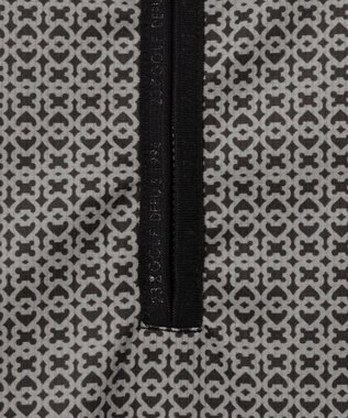 23区GOLF 【MEN】サンベールメッシュ モノグラムハーフジップ ブラック系5