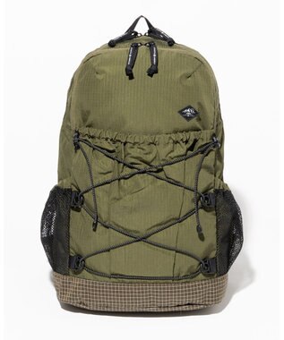JOSEPH ABBOUD MOUNTAIN 【CREA掲載・軽量/ECO撥水】ナイロンリップクロス バックパック 21L カーキ系