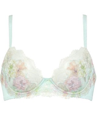 Wing Wing Lesiage　【2760シリーズ】　ブラジャー　ふっくらまる胸　カップ肌側綿混素材　ウイング／ワコール　PB2760 ターコイズ