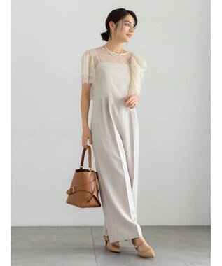 Te chichi 【セレモニーアイテム】2タックベアオールインワン（セットアップ可） ベージュ