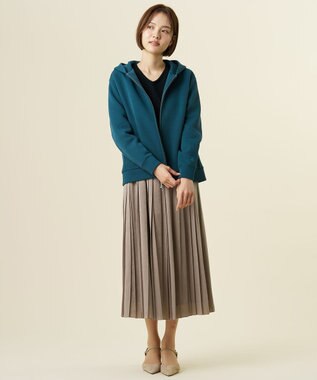J.PRESS LADIES CHIN CHILLAピーチ プリーツ スカート モカ系