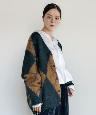 UNISEX/モヘア・ウール】VINTAGE MOHAIRカーディガン / COQ