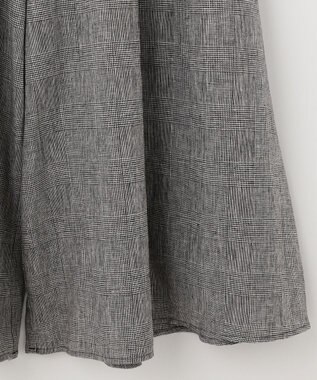 ANY 【接触冷感・UVケア】清涼リネン ガウチョパンツ グレンチェック