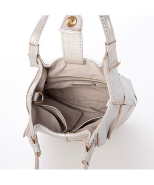 UNBILLION ピークスピーク PEAKS PEAK / 牛革パッチワーク2wayトートS シルバー