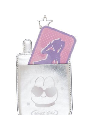 WEGO 【痛バ＆推し活グッズ】シャイニーガラケーカードホルダーキーホルダー ピンク