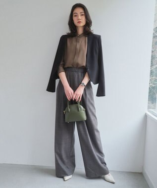 BEIGE， 【セットアップ対応】LUIZA / ノーカラージャケット Black
