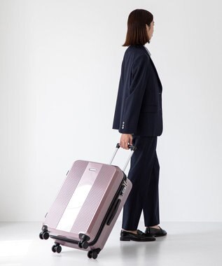 ACE BAGS & LUGGAGE World Traveler ボトムベイ スーツケース 53リットル 3~5泊 3.9kg キャスターストッパー 双輪キャスター 06952 ワールドトラベラー キャリーケース ピンクカーボン