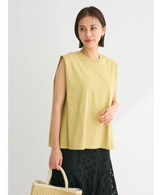 Green Parks ・ＳＵＧＡＲＳＰＯＯＮ【ＣＯＯＬ】タックノースリーブＴＥＥ Yellow