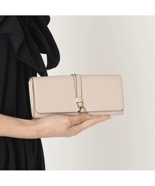 LANVIN en Bleu カルノ かぶせ長財布 ピンク