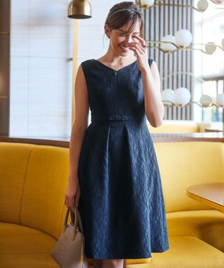 TOCCA 【洗える！】PONPON MUM ドレス ネイビー系