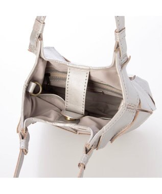 UNBILLION ピークスピーク PEAKS PEAK / 牛革パッチワーク2wayトートS シルバー