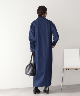 AMERICAN HOLIC 【先行予約】デニムシャツワンピース Indigo