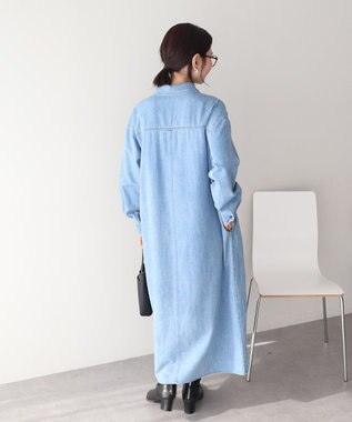 AMERICAN HOLIC 【先行予約】デニムシャツワンピース Light Indigo