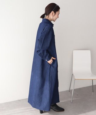 AMERICAN HOLIC 【先行予約】デニムシャツワンピース Indigo