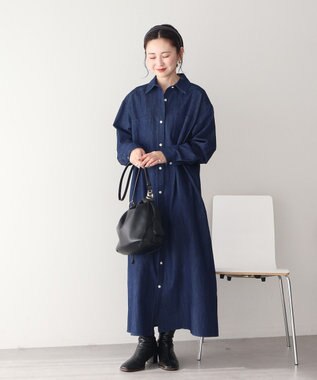 AMERICAN HOLIC 【先行予約】デニムシャツワンピース Indigo