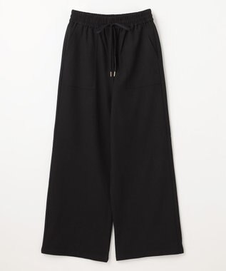 ANY 【2WAYストレッチ/ウエストゴム/裏起毛】シークレットウォームベイカーパンツ ブラック