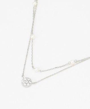 TOCCA DAHLIA LAYERED NECKLACE 淡水パール レイヤード ネックレス シルバー系