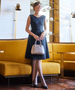 TOCCA 【洗える！】PONPON MUM ドレス ネイビー系