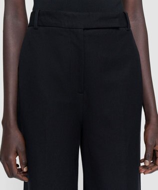 JOSEPH ギャバジンストレッチ ワイドレッグトラウザーズ YUKIO Black