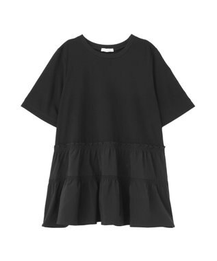 Green Parks 裾ドッキングプルオーバー Black