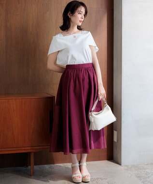 組曲 S 【先行予約】カラーボイル スカート ガーネット系