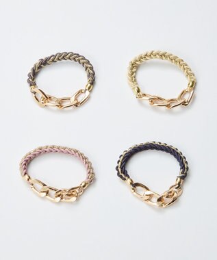 Phoebe 2wayツイストメタルヘアブレス　ピンク ピンク