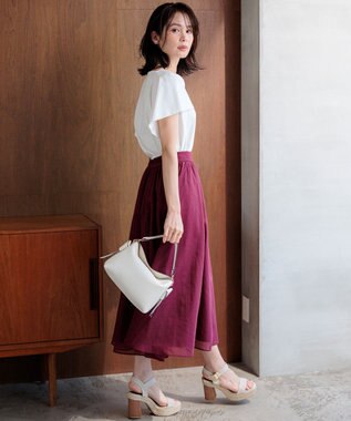 組曲 S 【先行予約】カラーボイル スカート ガーネット系