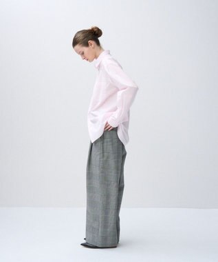 ATON GIZA COMPACT STRIPE | スタンダードシャツ PINK STRIPE